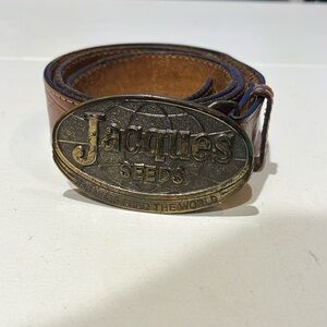 Jacques seeds, farmers seed the world, buckle and belt